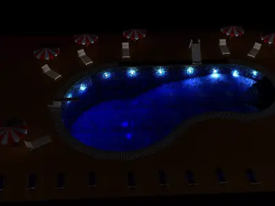Swimming pool 3D model