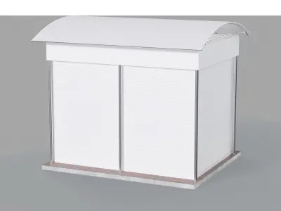 Kiosk Low-poly 3D model