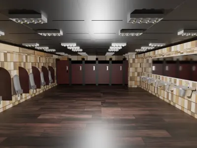 Prison Interior Low-poly 3D model