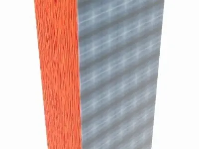 Almira with Glass Door and Drawer 3D model