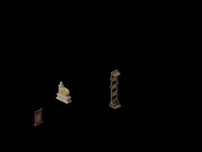 Game Building - Inn - Hotel 01 3D model