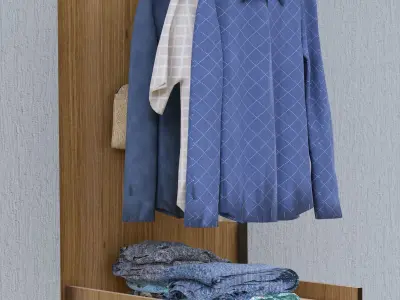 Sliding wardrobe 3D model