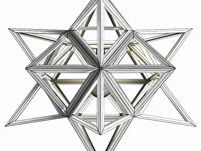 Ceiling lamp Star Vintage Iron 3D model