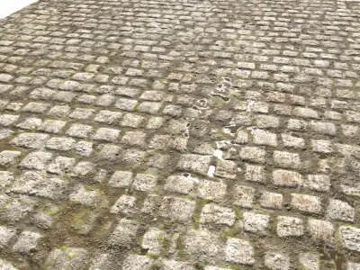 Cobblestone Road 10 PBR Texture