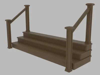 Gazebo Low-poly 3D model