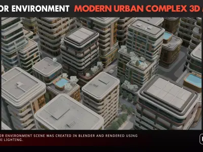 Modern Urban Complex 3D model