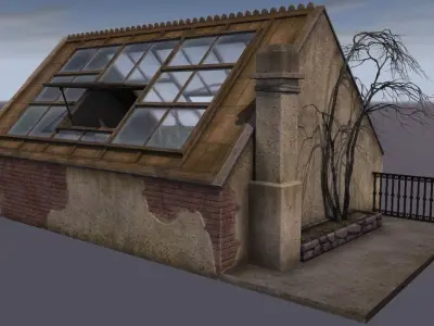 Atelier in the attic 3D model