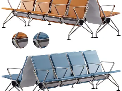 Airline armchair by Vitra 3D model