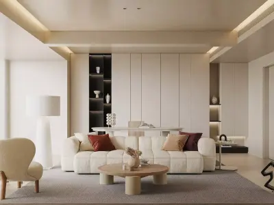 apartment interior scenes       3D model 5