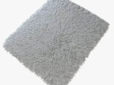 Tibetan sheepskin snow-white 3D model