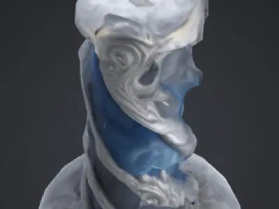 Moon Candle 3 Low-poly 3D model