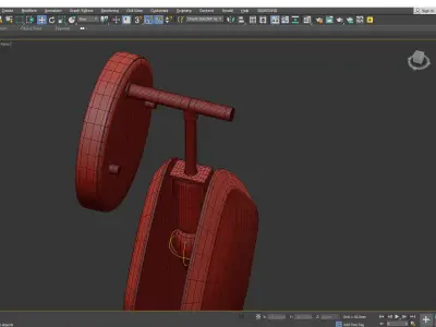 Faceted Glass Single Light Wall Sconce Low-poly 3D model