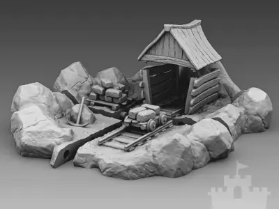 Cartoon  quarry 3D print model