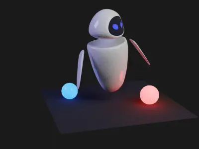 Eve from Wall-E 3D model