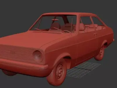 F Escort Mk2 EU specs 1975 3D print model
