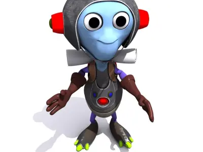 Set 03 - Cartoon Character 03 - Cuties 3D model
