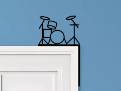 Music Door Corner Decor 3D print model