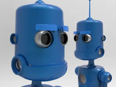 Cartoon Robot  3D model