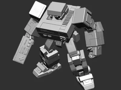 Nintendo robot version 2  3D print model