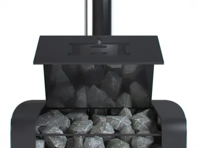 Wood-Burning stove Harvia Classic 400 Top Duo 3D model