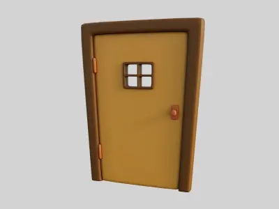 Cartoon Door 13b 3D model