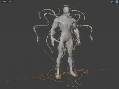 Venom - The Carnage rigged Low-poly 3D model
