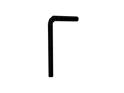 Hex Wrench v1 004 Low-poly 3D model