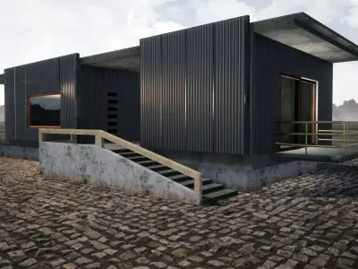 Urban Style House Free 3D model
