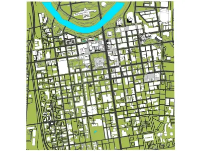 Downtown Columbus Ohio 3D model