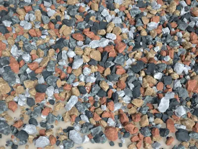 100 Debris Rocks - 241019 Low-poly 3D model