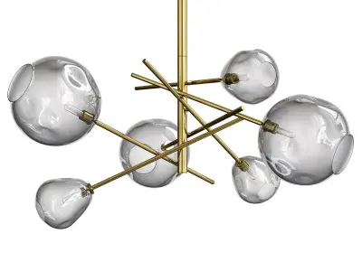 Regina Andrew Molten Glass Chandelier 3D model