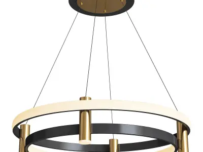 Terret modern pendant light - gold 3D model