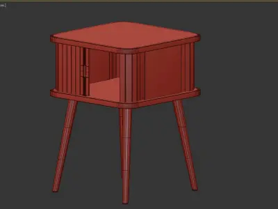 Barbier Side Table 3D model
