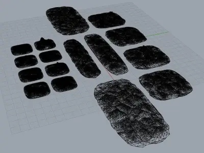 Cracked Hard Landscapes 3D print model