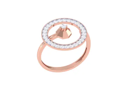 Women Ring MTL 3dm STL OBJ FBX Details 3D print model 23