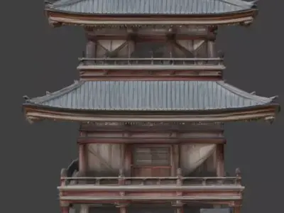 Stylized Jade Pogda 3D Character V03 Low-poly 3D model