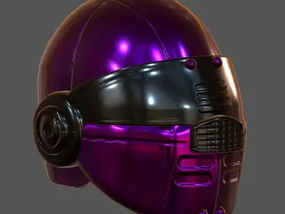 Helmet plastic mask protection  3D model Low-poly 3D model