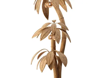 Rattan Coconut Tree 3D model