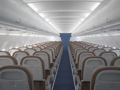  Airbus A320 Economy Class Interior 