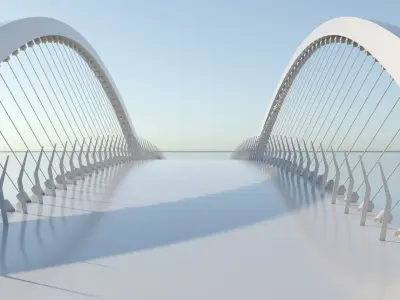 Arch Bridge 3D model 3D model