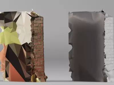 001704 Source of Love Marble Relief 1930 Architectural Sculpture 3D print model