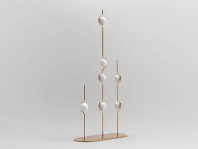 Hull Floor Lamp Low-poly 3D model