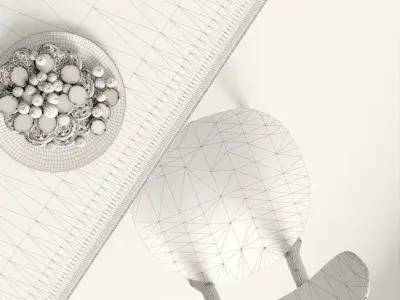 Diningchairs set 05 3D model