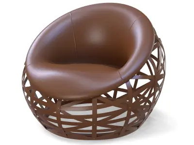 Louis Vuitton Diamond Armchair Chair Low-poly 3D model