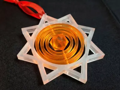 Spinning Star-3D Print Free 3D print model