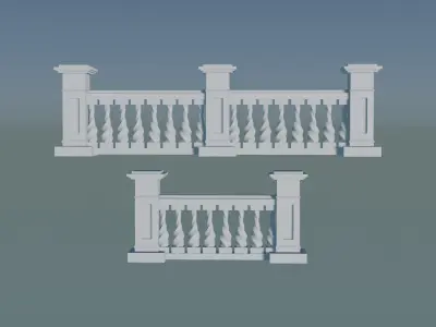 Professional Description for 3D Concrete Balustrade Project 3D print model