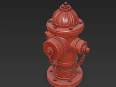 Classic Red Fire Hydrant 3D Model Free 3D model