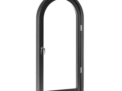 Aluminum Arch Windows 3D model