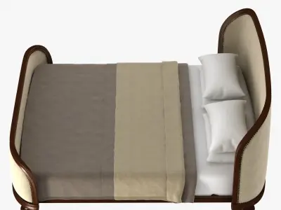 Custom made classic bed 3D model