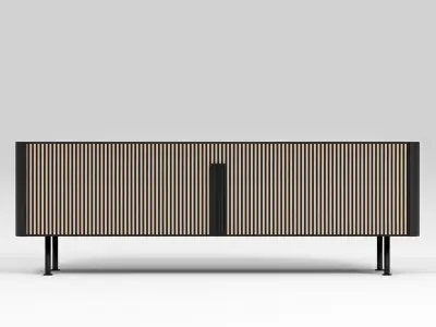 Cupboard modern sideboard with doors and drawers 3D model